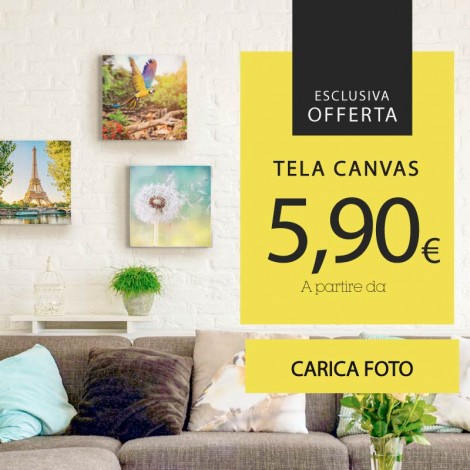 PROMO Tela Canvas personalizzata