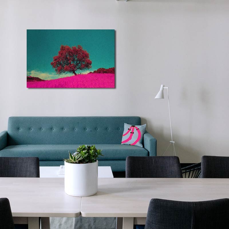 Albero Magenta, Tela Canvas